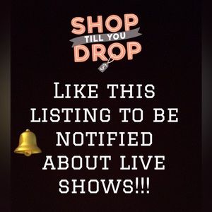 Like this listing to be notified about live shows!!!